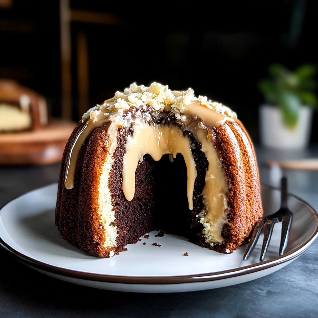 Recipe preparation for Cream Cheese Bundt Cake