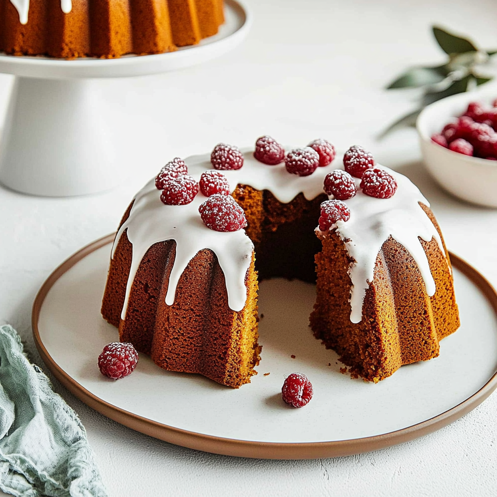 Recipe preparation for Gingerbread Bundt Cake
