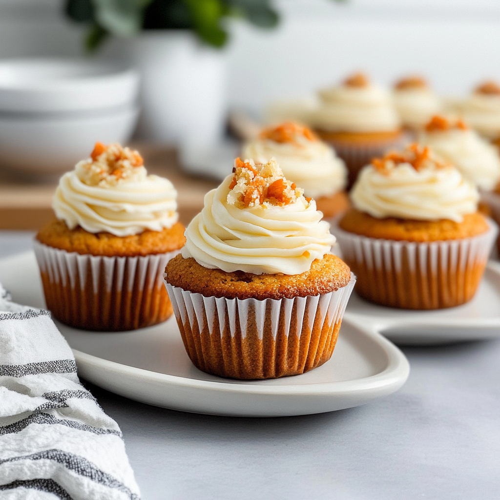 Recipe preparation for Carrot Cake Cupcakes