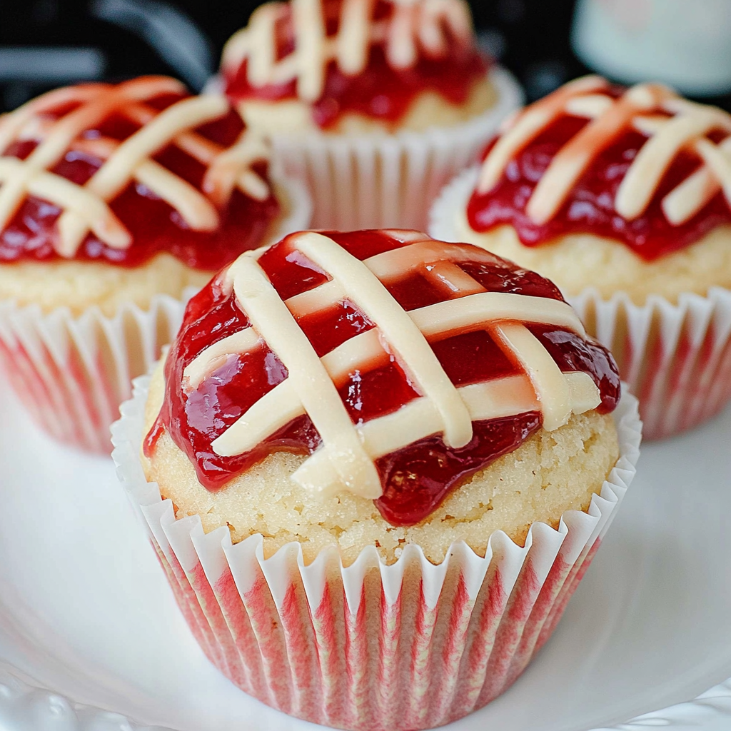 Recipe preparation for Cherry Pie Cupcakes