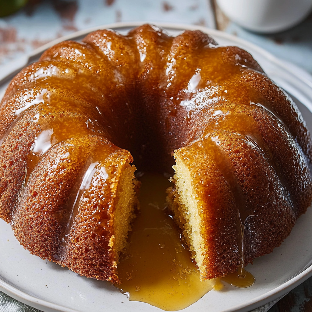 Recipe preparation for Rum Cake