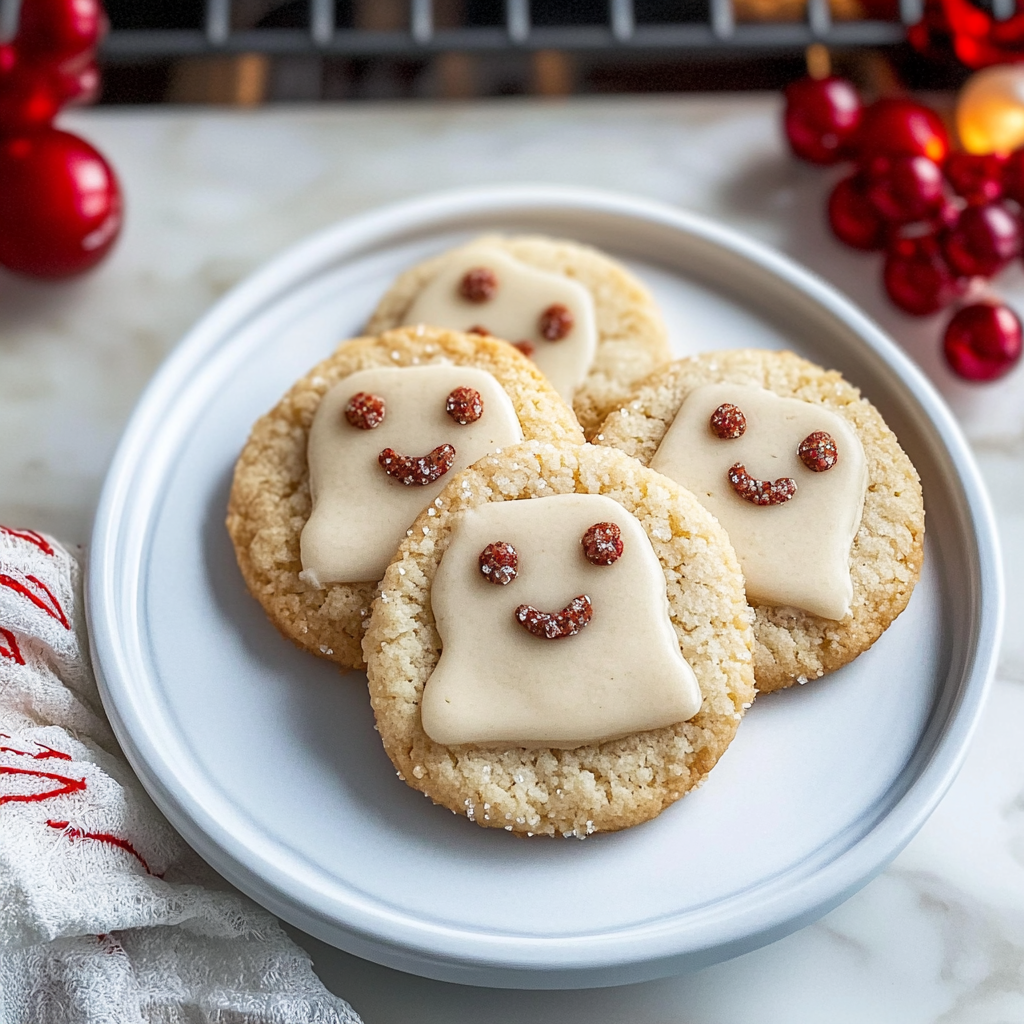 Recipe preparation for Polar Bear Buttercream Cookies