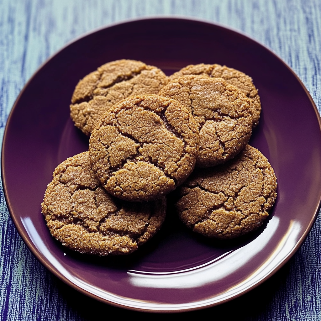 Recipe preparation for Ginger-Spiced Molasses Cookies