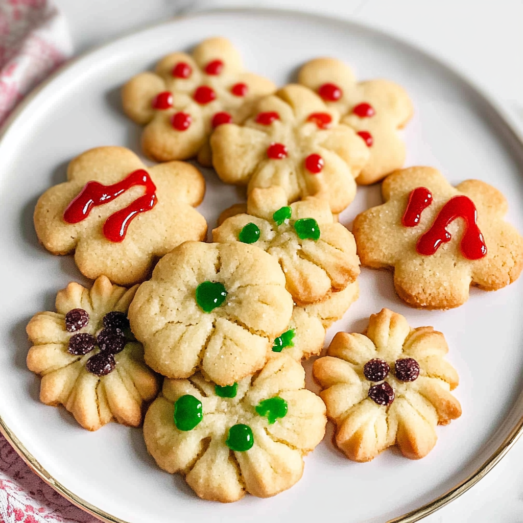 Recipe preparation for Spritz Cookies