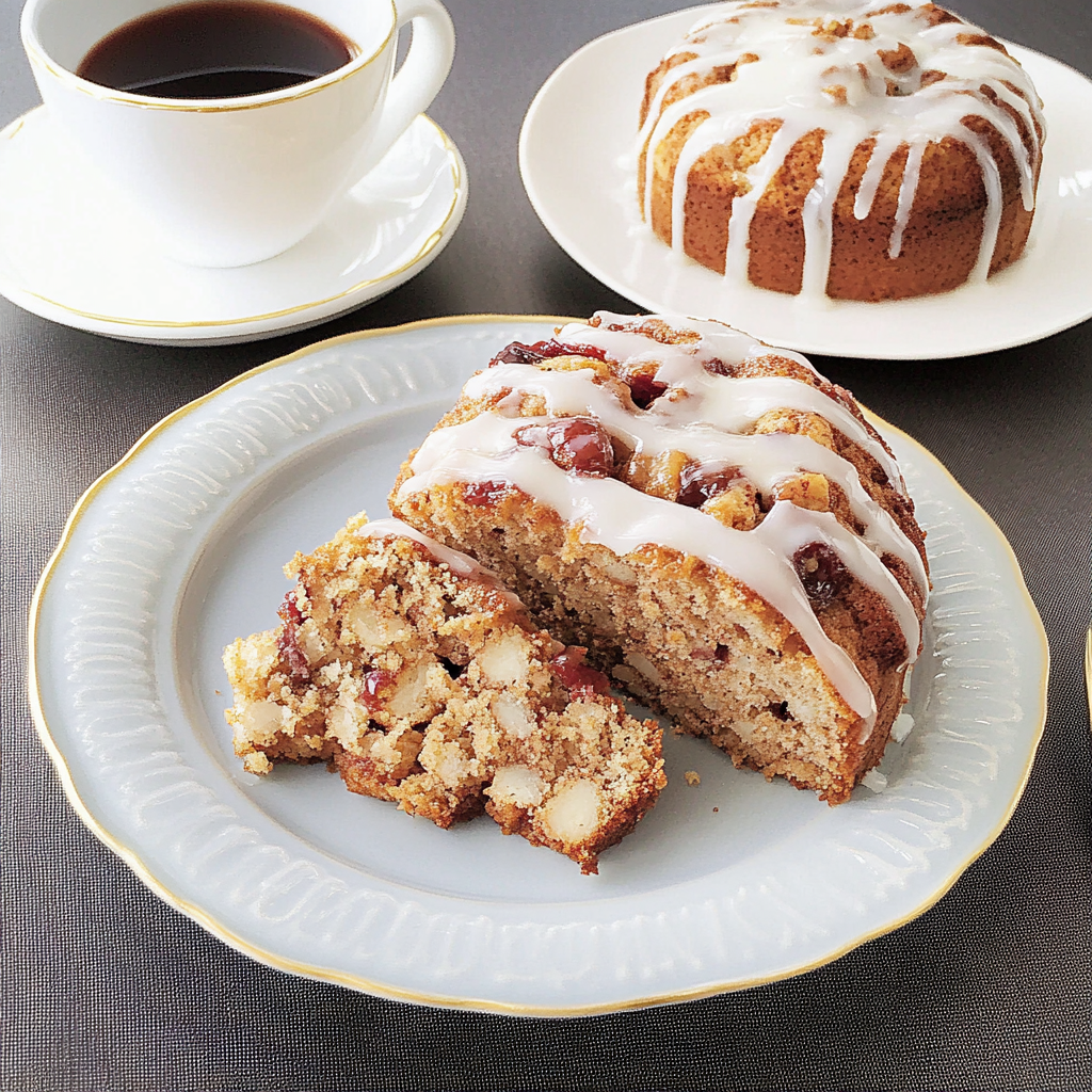 Recipe preparation for Christmas Coffee Cake