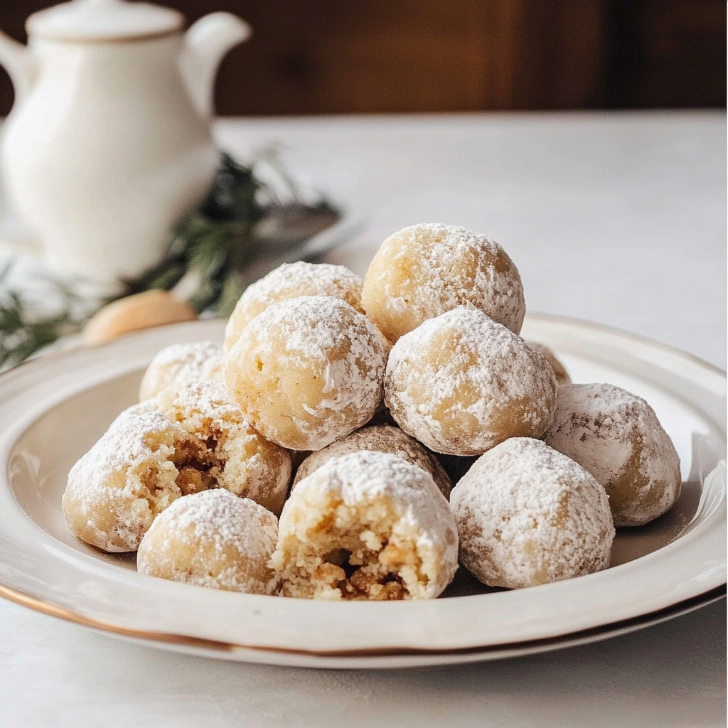 Recipe preparation for Snowball cookies