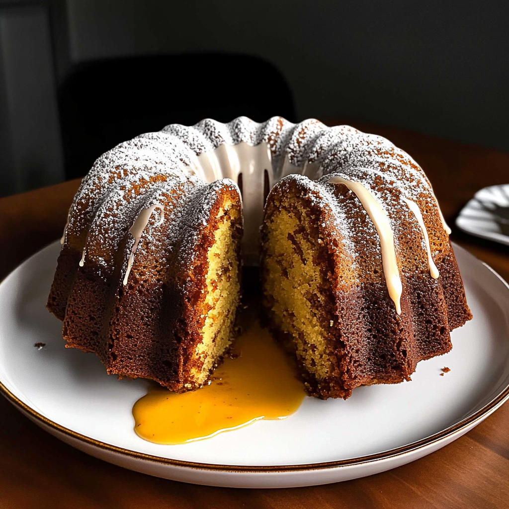 Recipe preparation for Tiramisu Bundt Cake