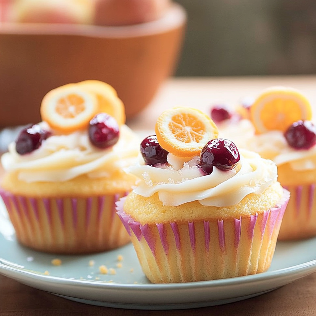 Recipe preparation for Cranberry Orange Cupcakes