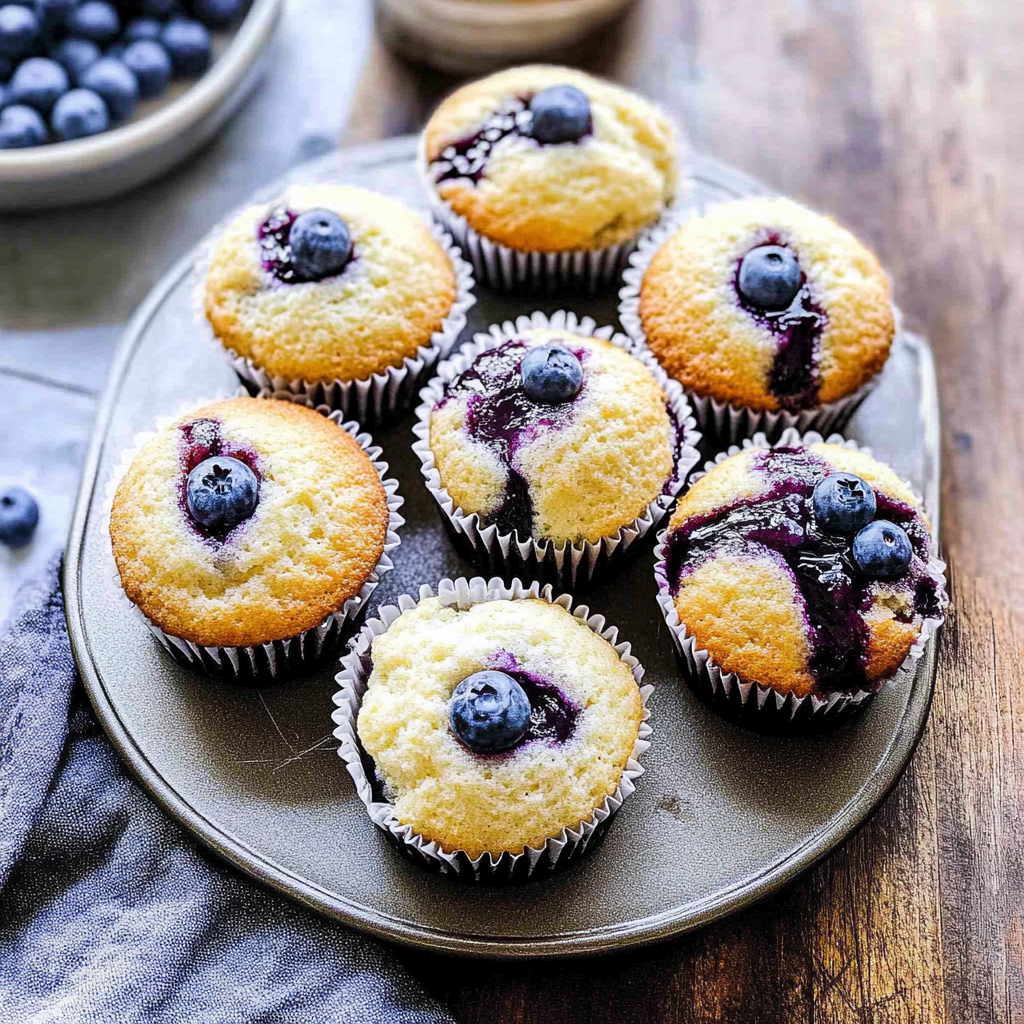 Recipe preparation for Lemon Blueberry Ricotta Cupcakes