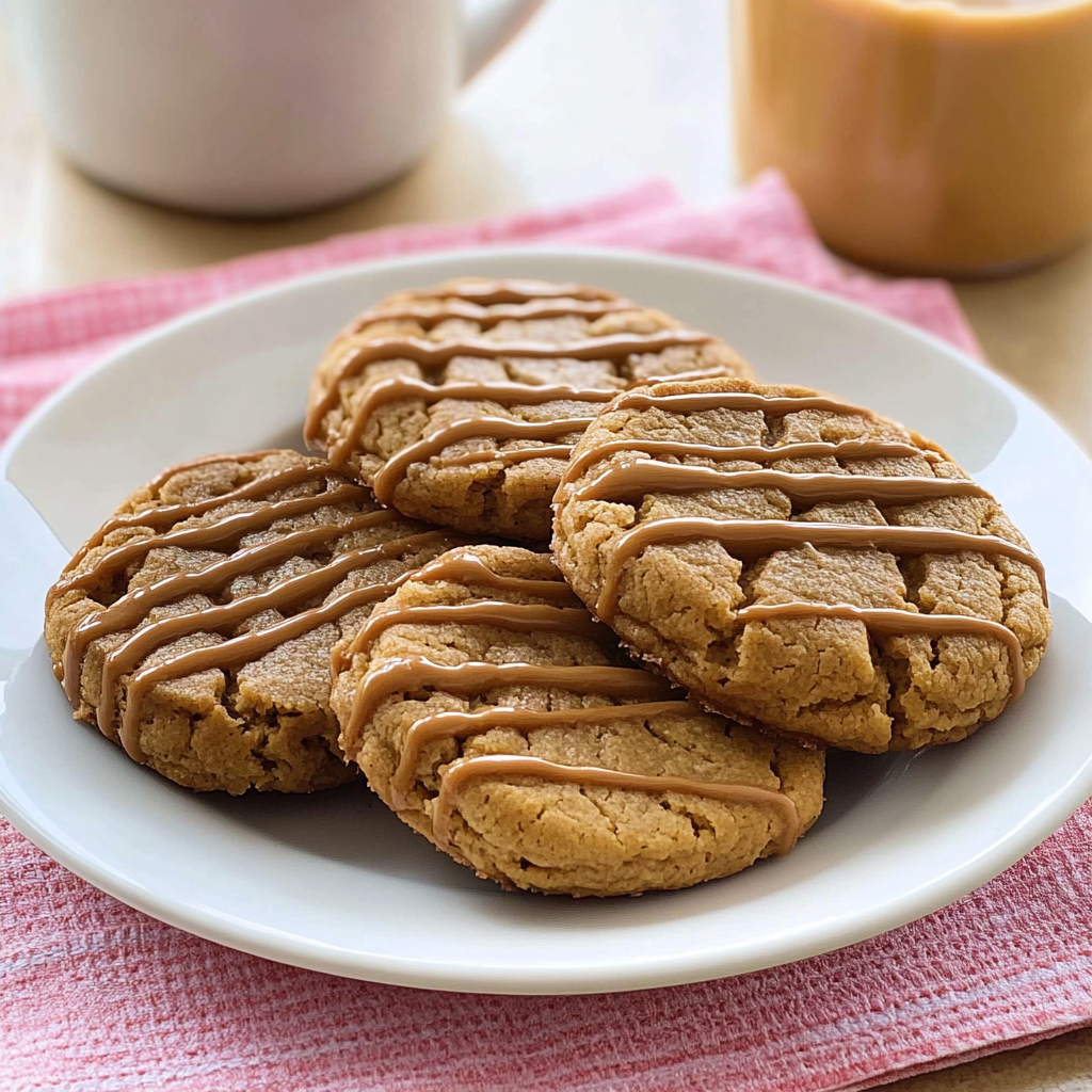 Recipe preparation for Keto-Friendly Peanut Butter Swirl Cookies