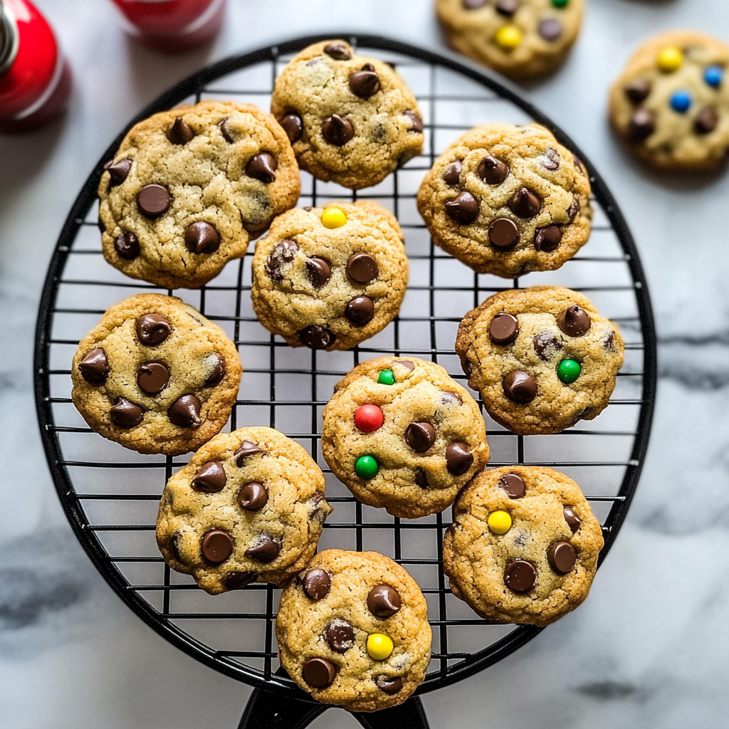 Recipe preparation for Soft and Chewy Mini Chocolate Chip Cookies