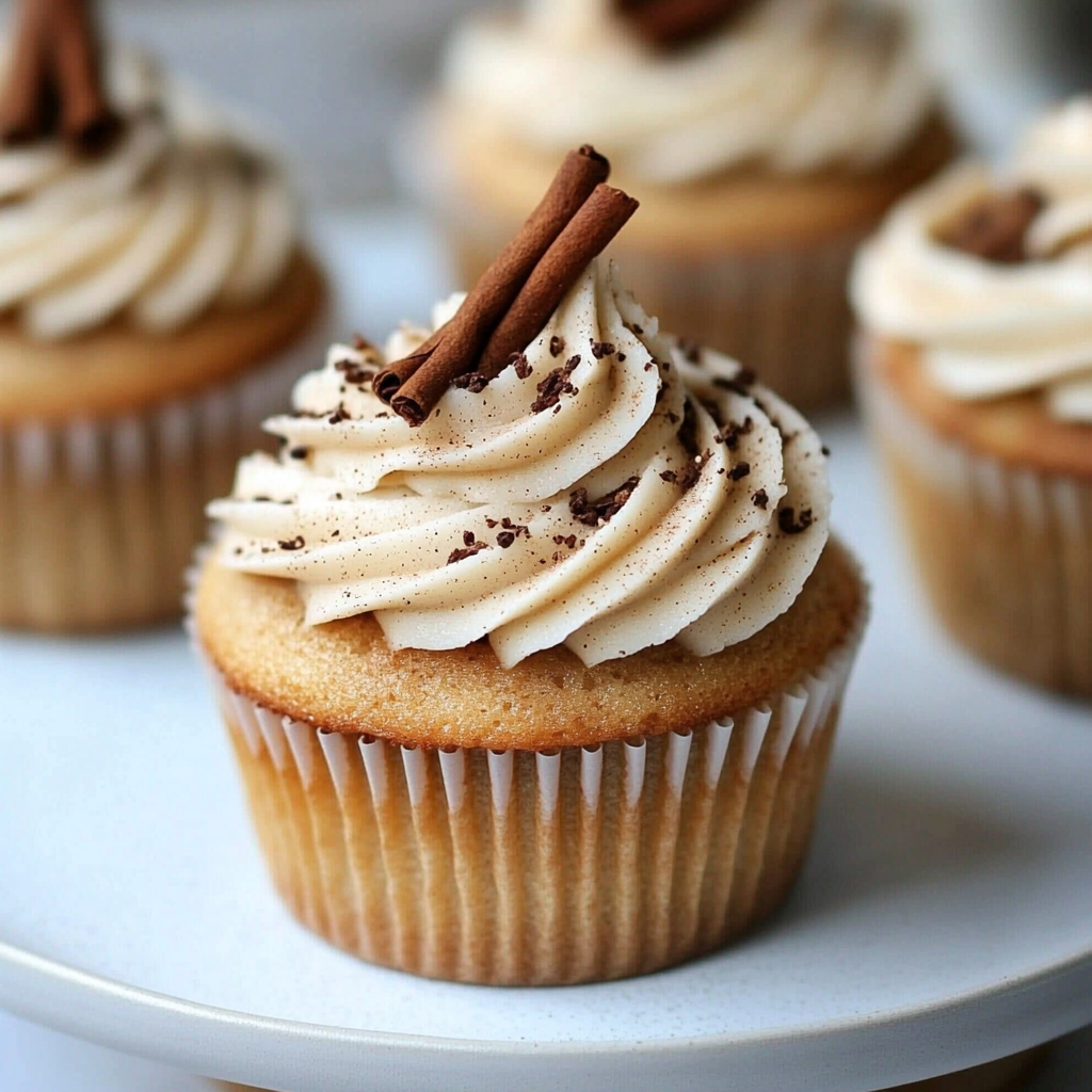 Recipe preparation for Chai Tea Latte Cupcakes