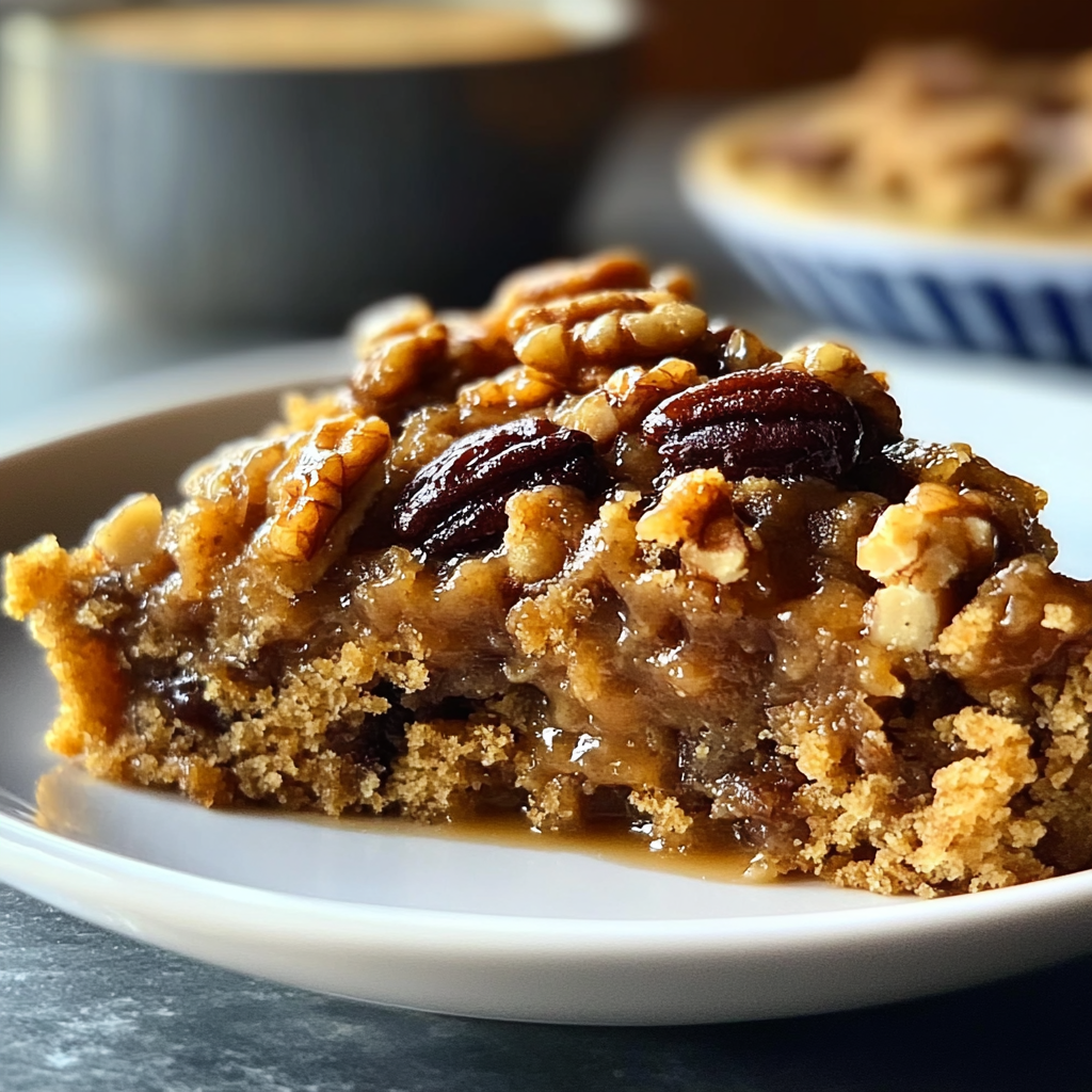 Recipe preparation for Mixed Nut and Honey Winter Dump Cake