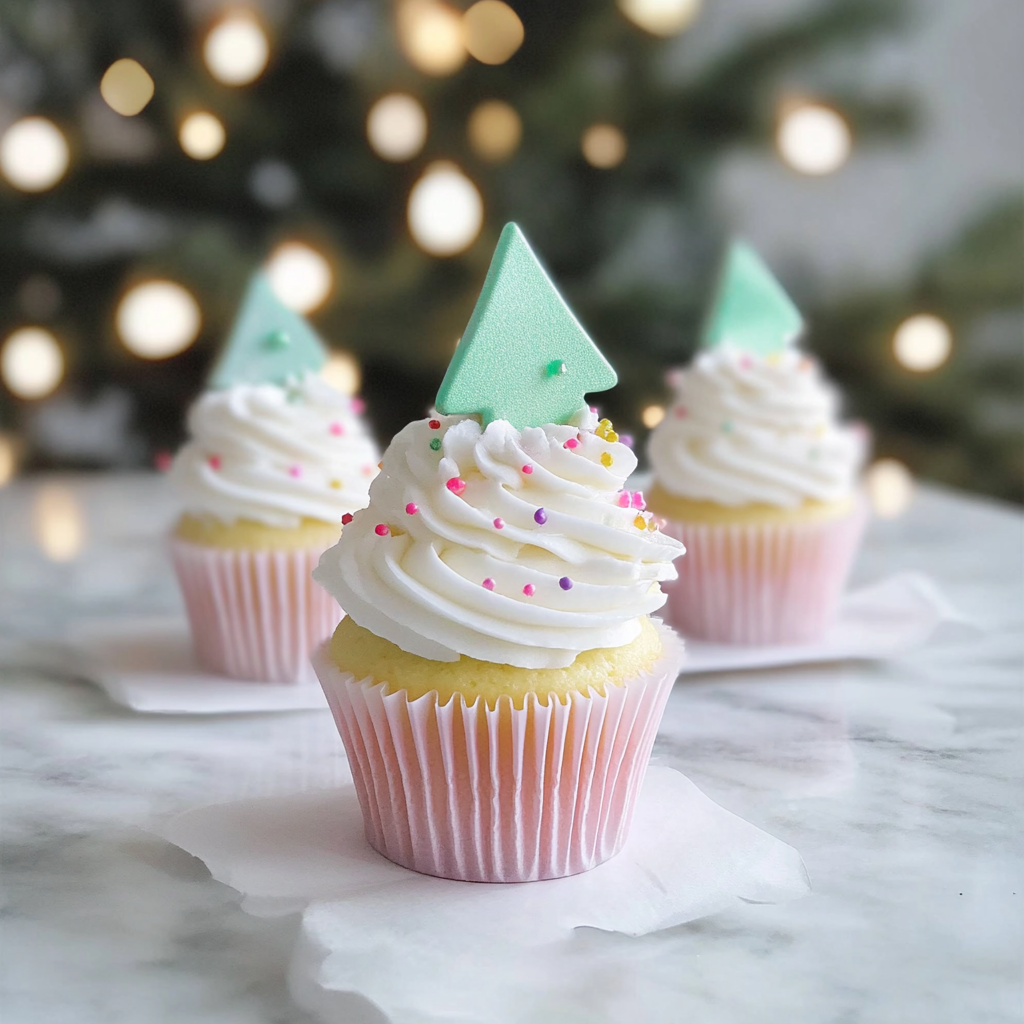 Recipe preparation for Winter Wonderland Design Cupcakes