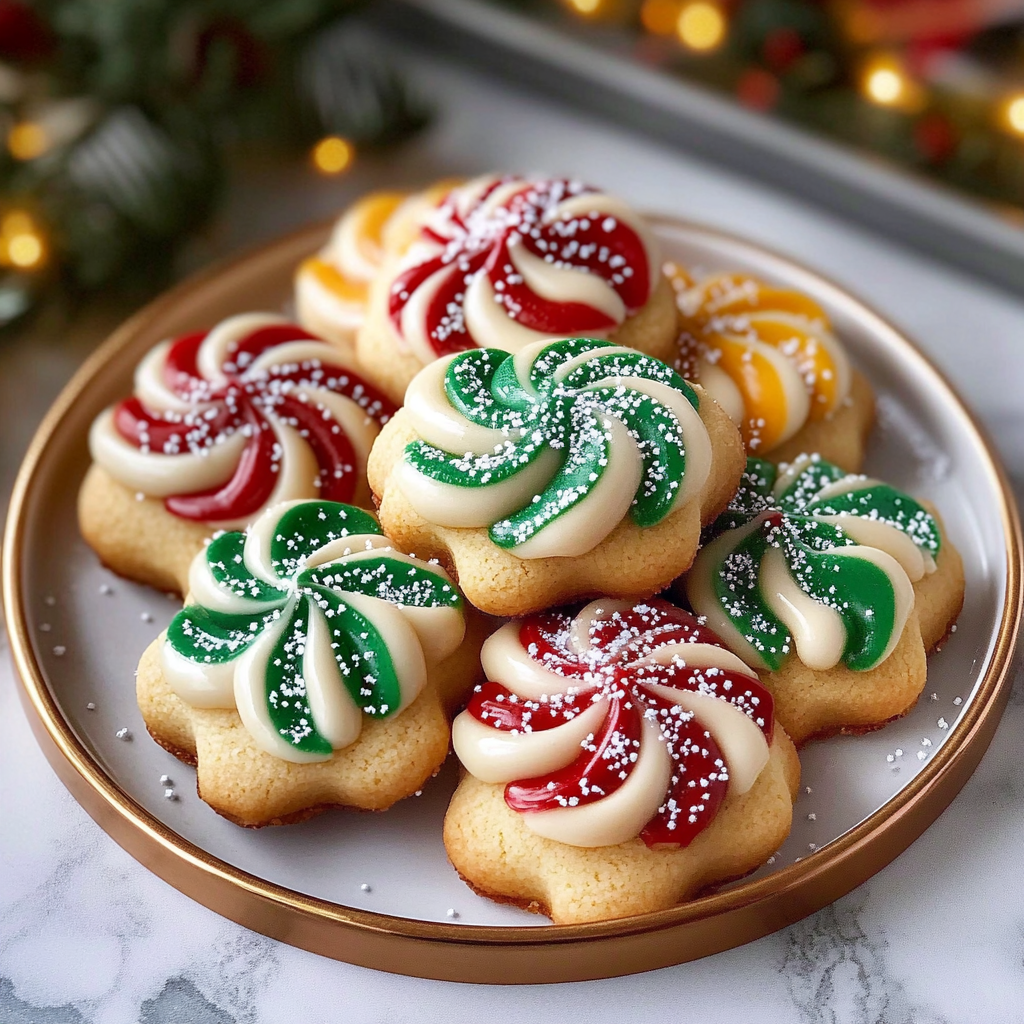 Recipe preparation for Twisted Christmas Cookies with Almond & Citrus Icing