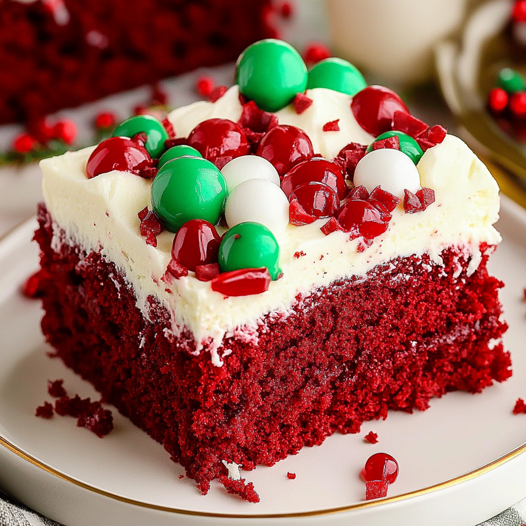 Recipe preparation for Rich Red Velvet Christmas Cake