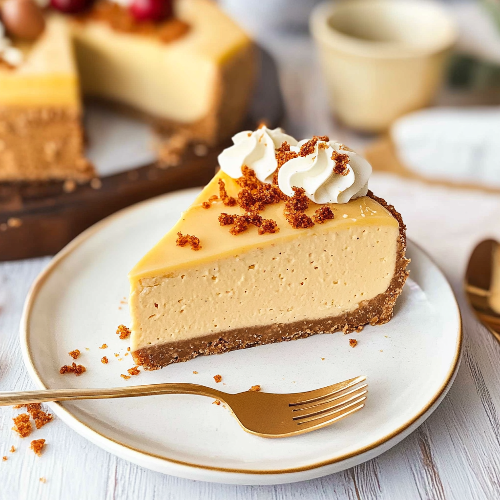 Recipe preparation for Gingerbread Orange No-Bake Cheesecake
