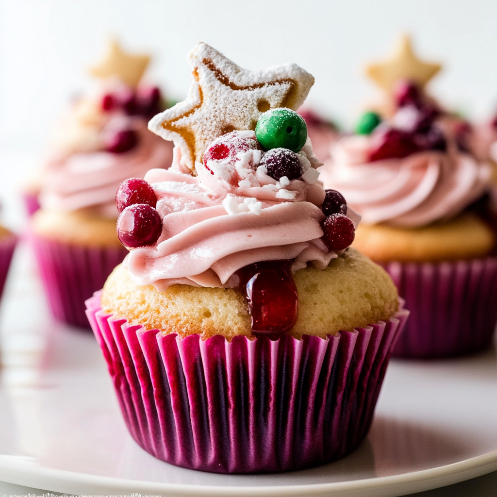 Recipe preparation for Sugar Plum Fairy Cupcakes
