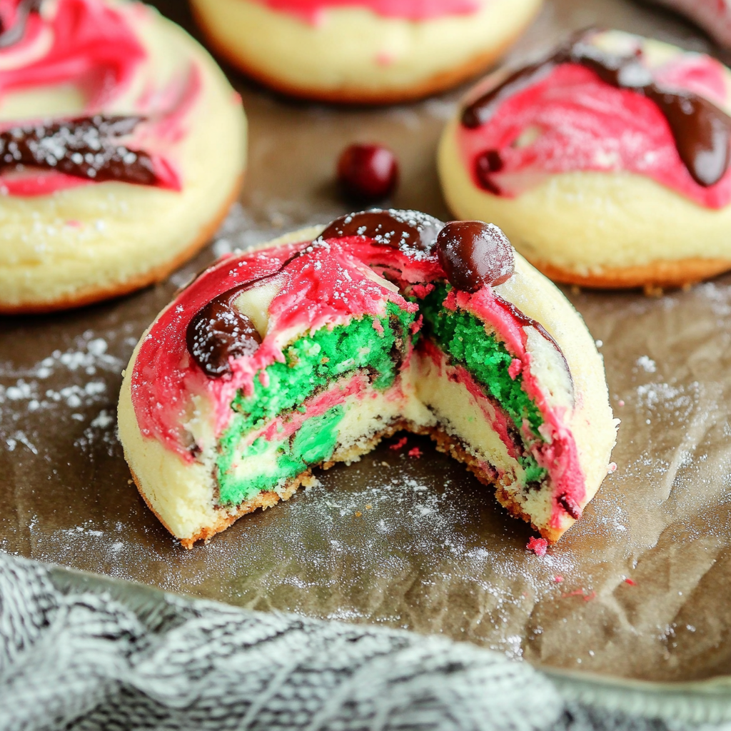 Recipe preparation for christmas cheesecake cookies