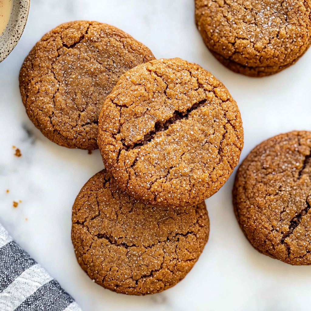 Recipe preparation for crispy gingersnap cookies
