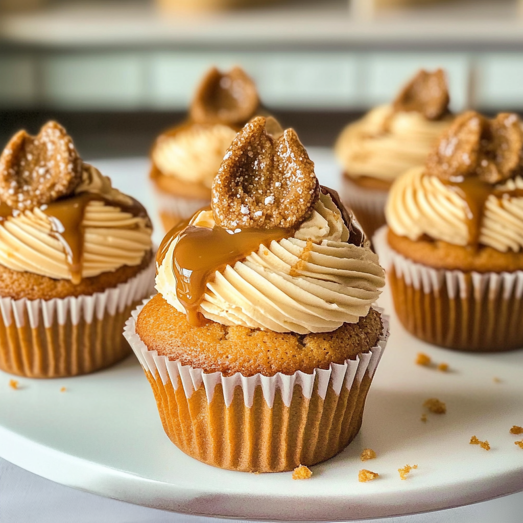 Recipe preparation for Caramelized Biscuit (Biscoff) Cupcakes