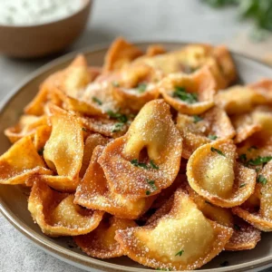 Air Fryer Tortellini Crisps