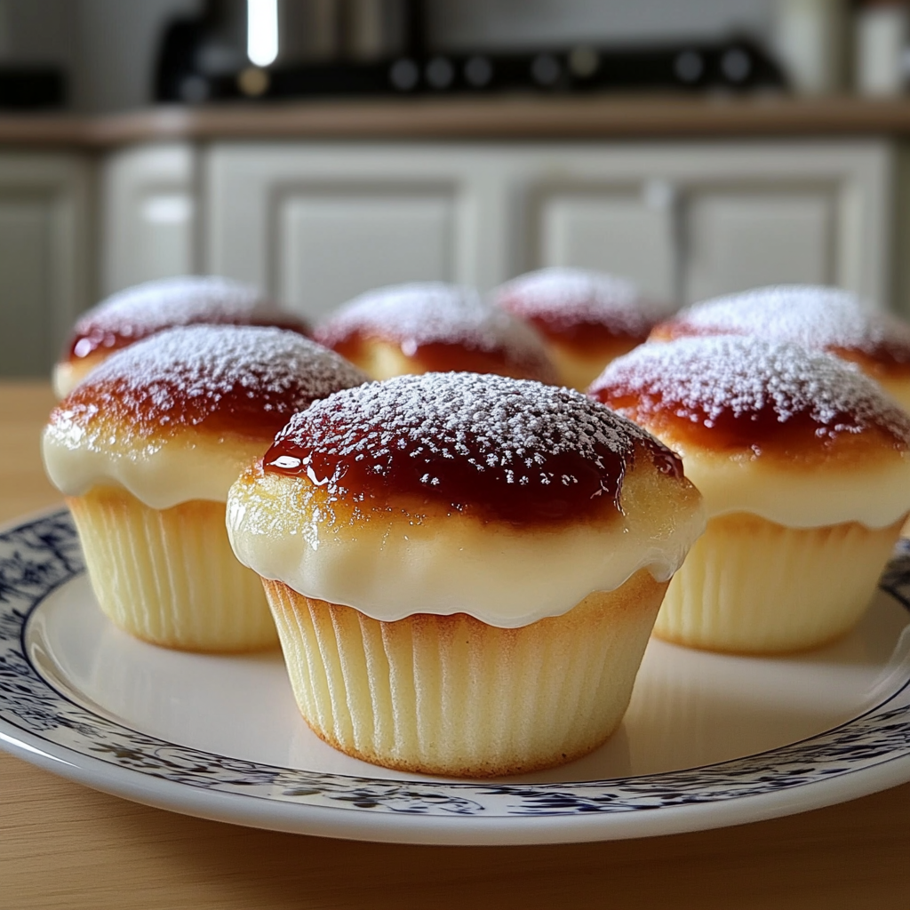 Recipe preparation for Fluffy Japanese Cotton Cheesecake Cupcakes