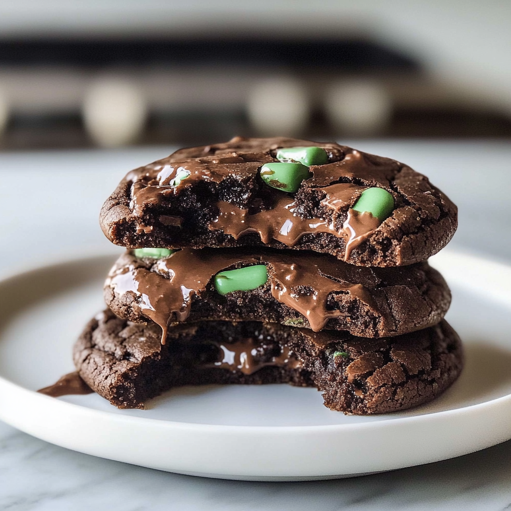 Recipe preparation for Soft & Chewy Andes Mint Cookies