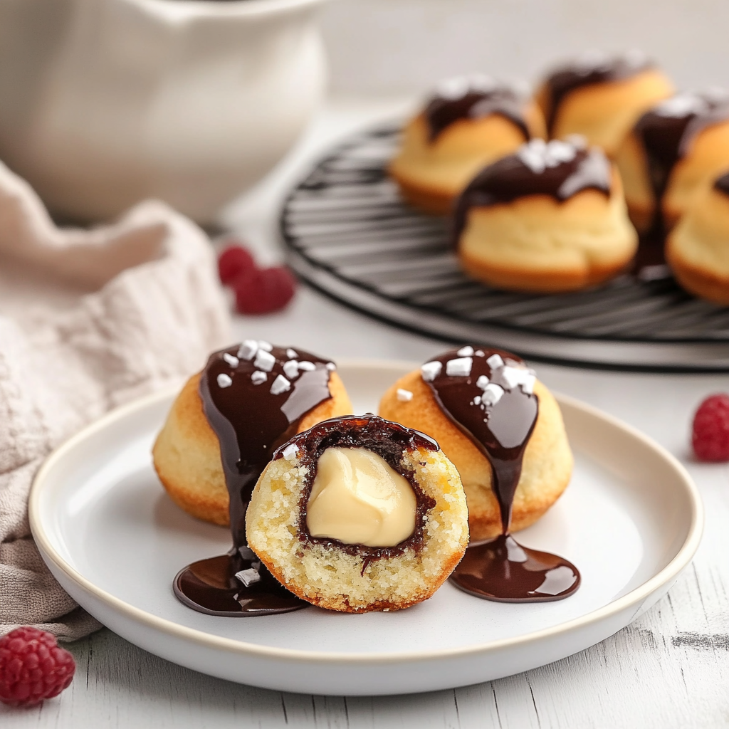 Recipe preparation for Boston Cream Pie Cookie Bites