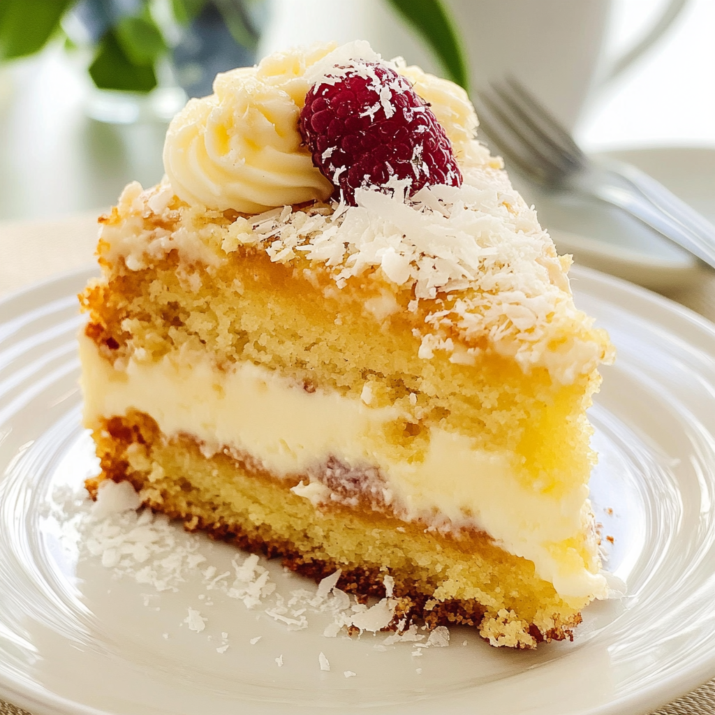 Recipe preparation for Pineapple Coconut Dream Cake