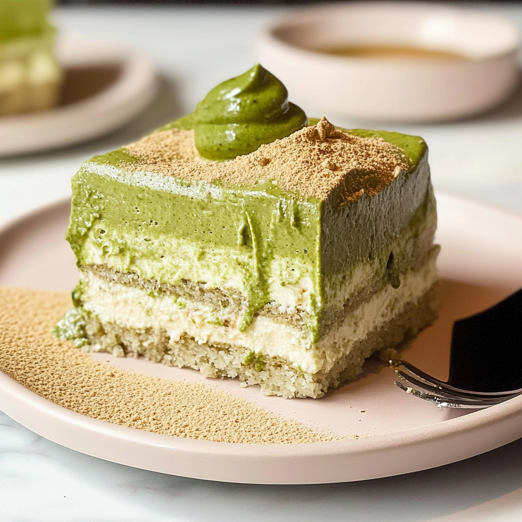 Recipe preparation for Matcha Tiramisu with White Chocolate