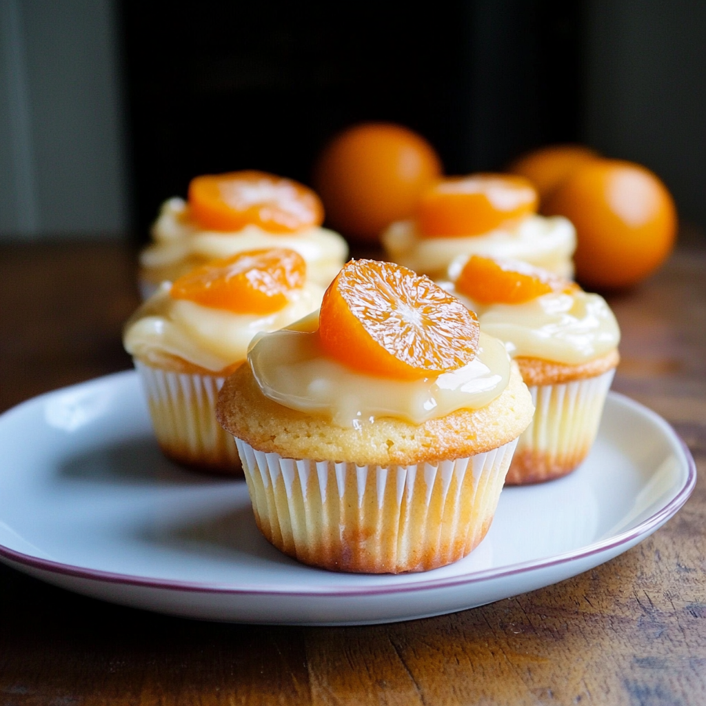 Recipe preparation for Spiced Clementine Cupcakes