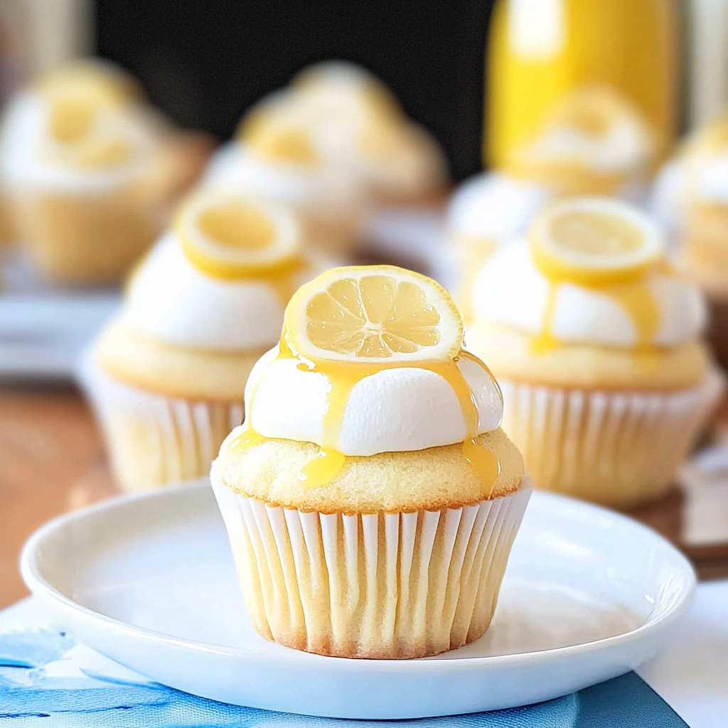 Recipe preparation for Lemon Meringue Cupcakes