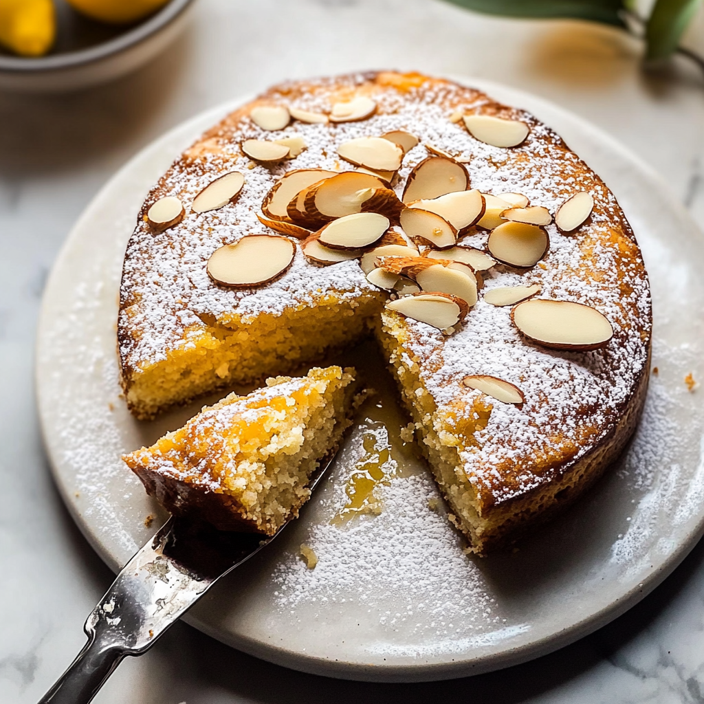 Recipe preparation for Flourless Almond Cake