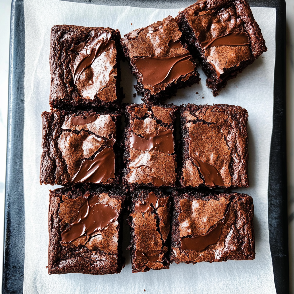 Recipe preparation for Seriously Fudgy Homemade Brownies