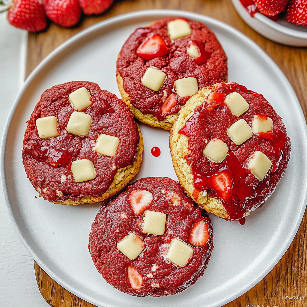 Recipe preparation for Strawberry & White Chocolate