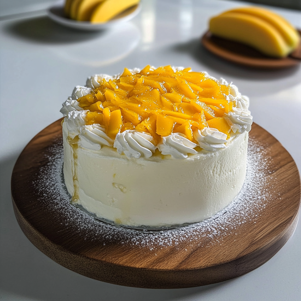 Recipe preparation for Mango Coconut Cake