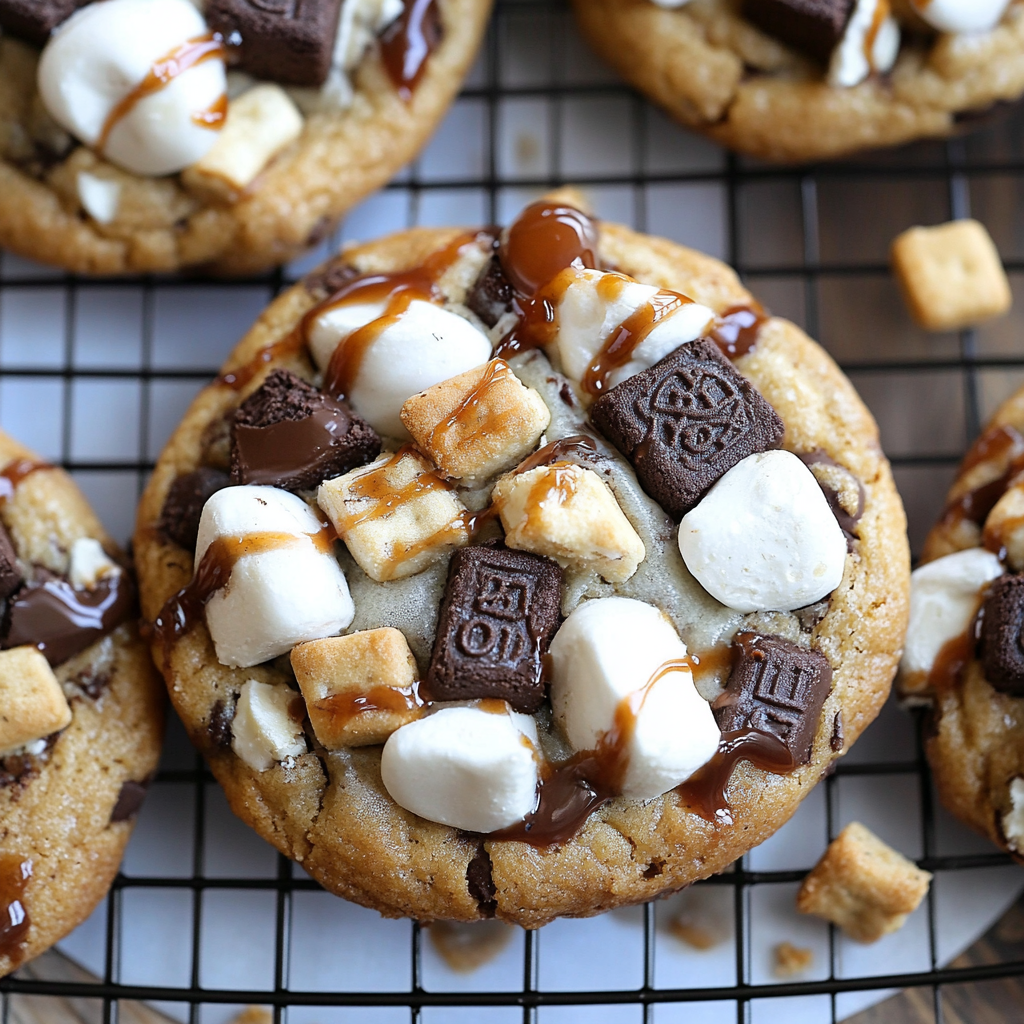 Recipe preparation for S’mores Oreo Cookies