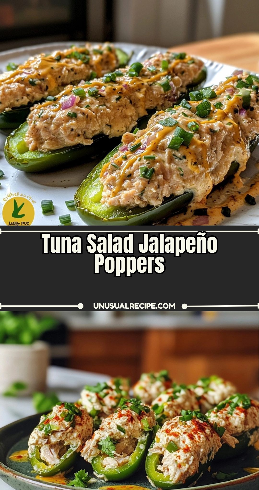 Tuna Salad Jalapeño Poppers