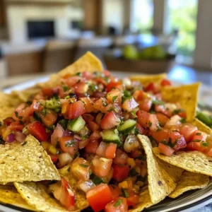 Pickle De Gallo with Tortilla Chips