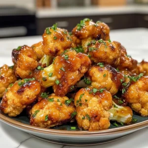 Honey Garlic Cauliflower Wings