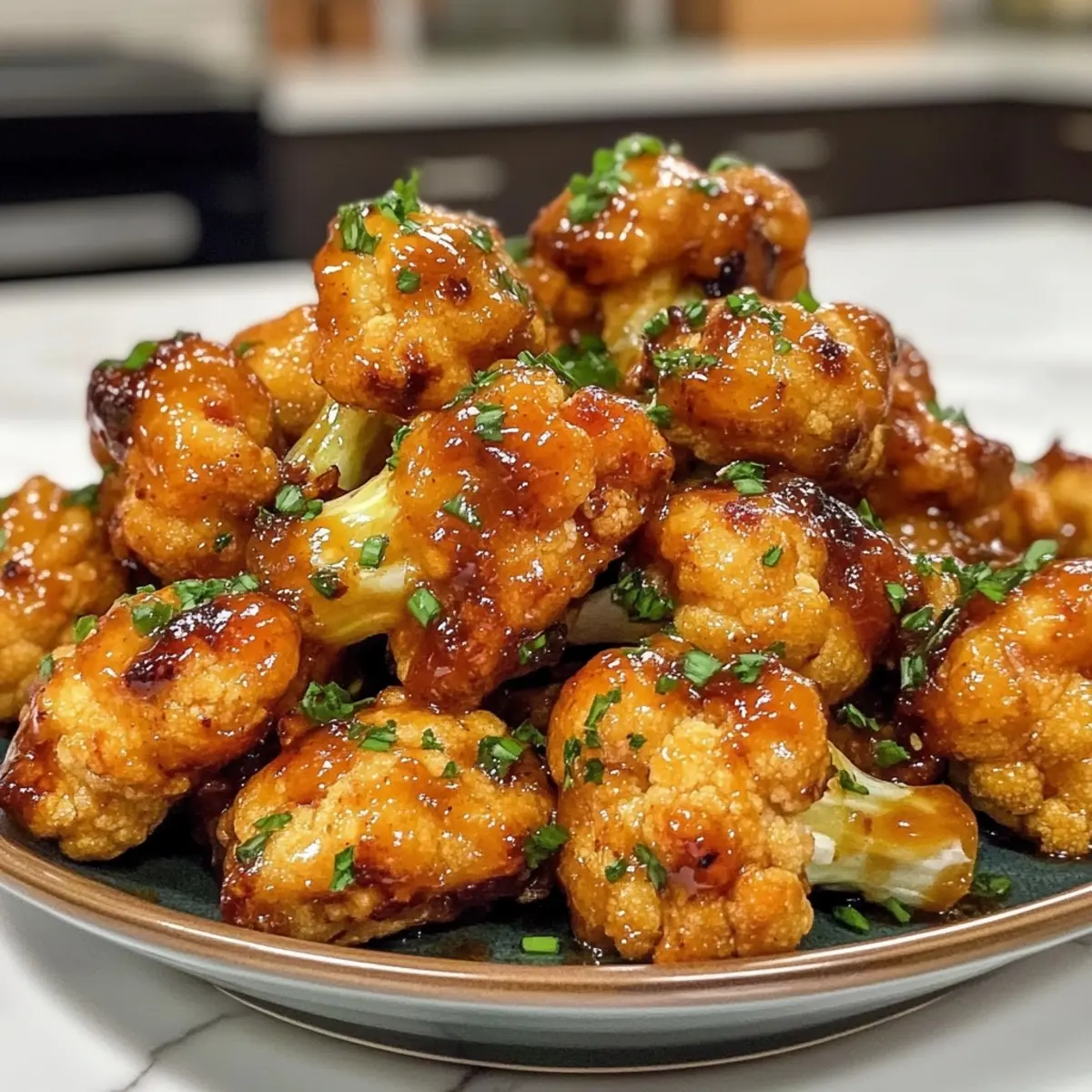Honey Garlic Cauliflower Wings