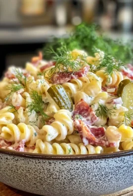 Bacon Dill Pickle Pasta Salad