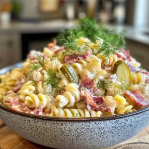 Bacon Dill Pickle Pasta Salad