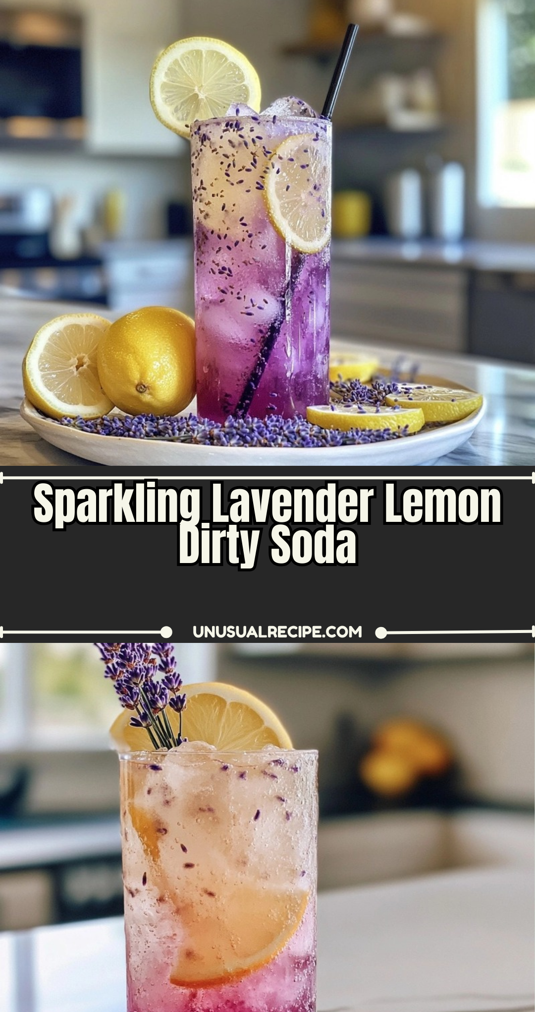Sparkling Lavender Lemon Dirty Soda