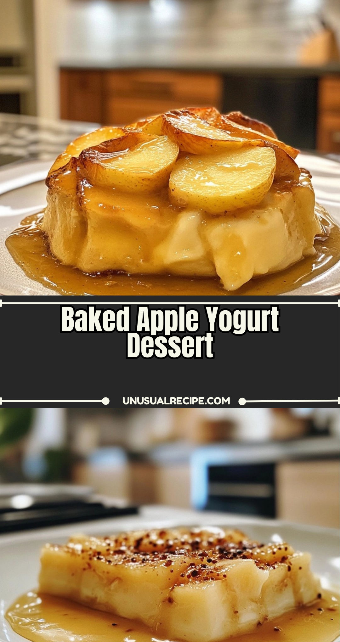 Baked Apple Yogurt Dessert