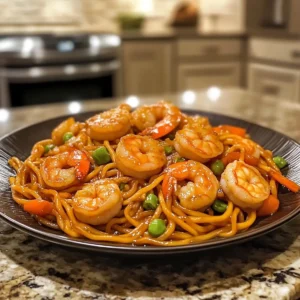30-Minute Teriyaki Shrimp Lo Mein