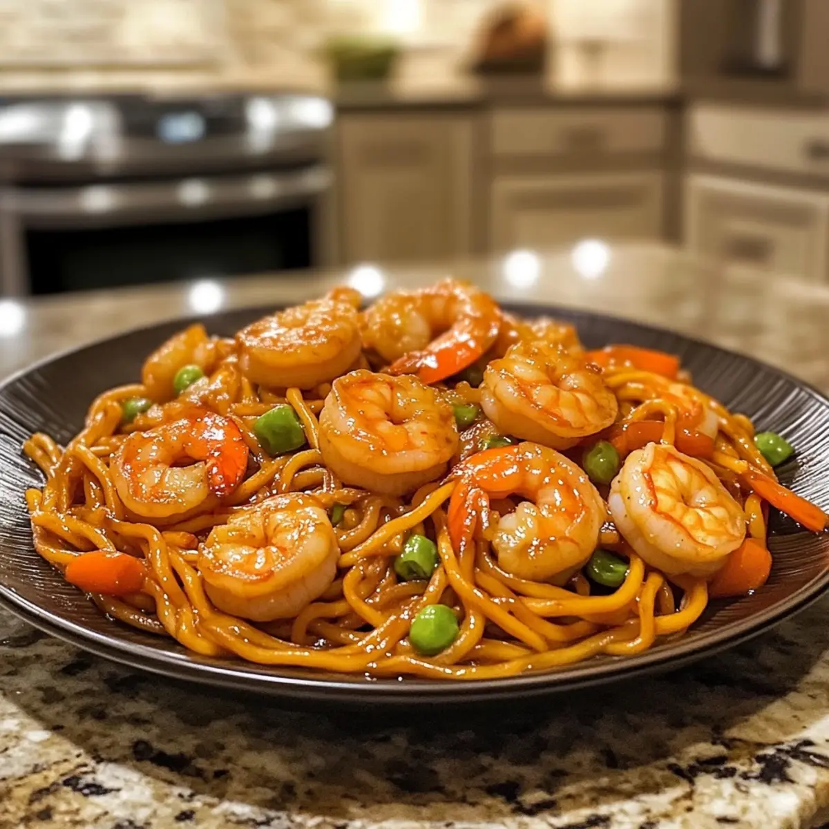 30-Minute Teriyaki Shrimp Lo Mein