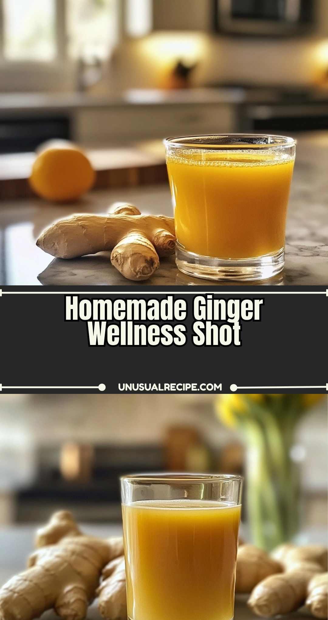 Homemade Ginger Wellness Shot