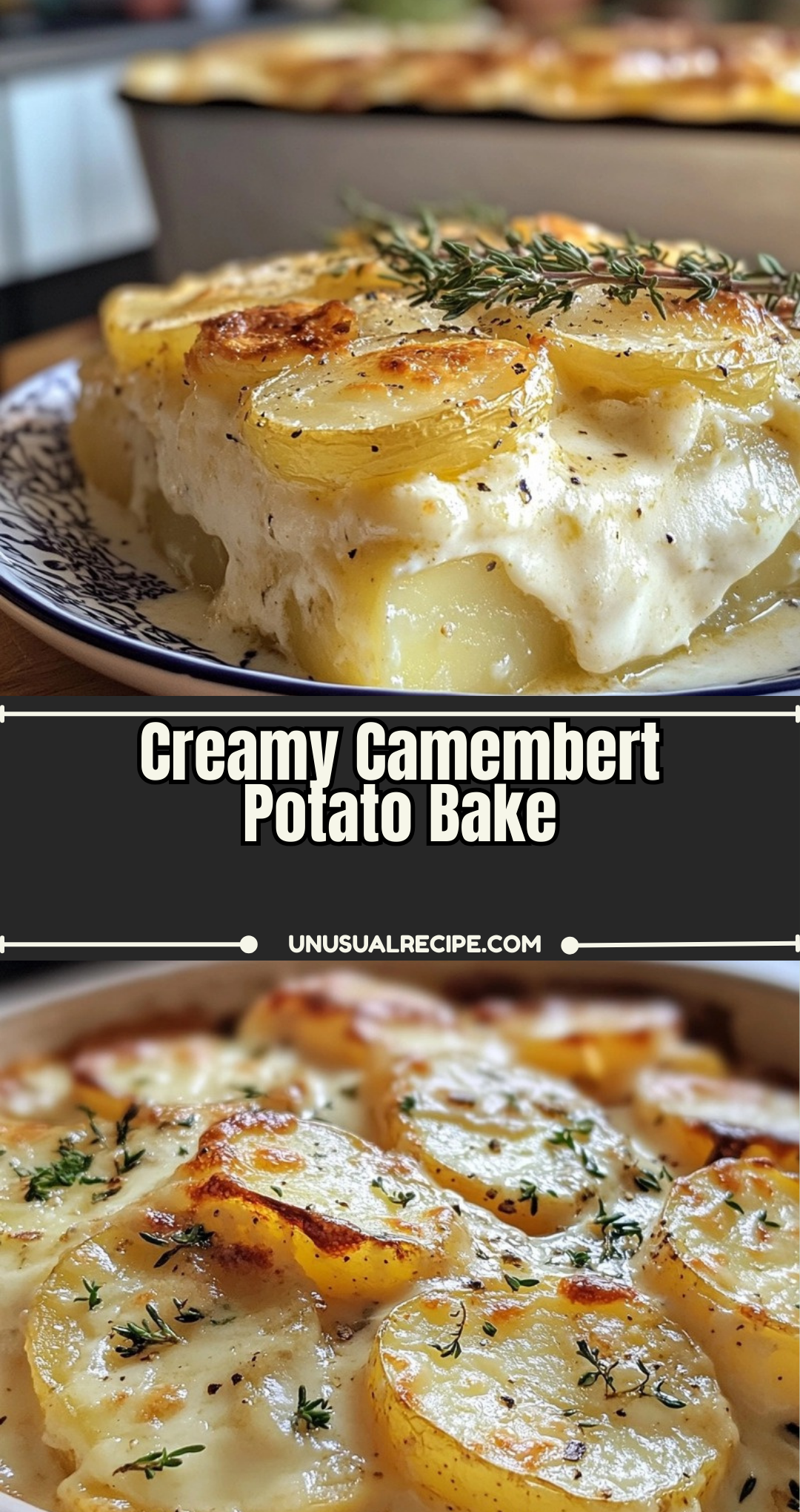Creamy Camembert Potato Bake